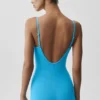 Airbrush One and Done Short Onesie - Azure Blue
