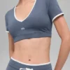 Airbrush Race Pace Short Sleeve - Bluestone/White