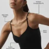 Airbrush Refined Bra Tank - Black