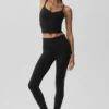 Airbrush Refined Bra Tank - Black