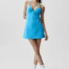 Airbrush Splendor Dress - Azure Blue