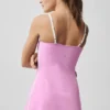 Airbrush Streamlined Dress - Candy Heart Pink/White