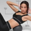 Airlift Alignment Bra - Black/White