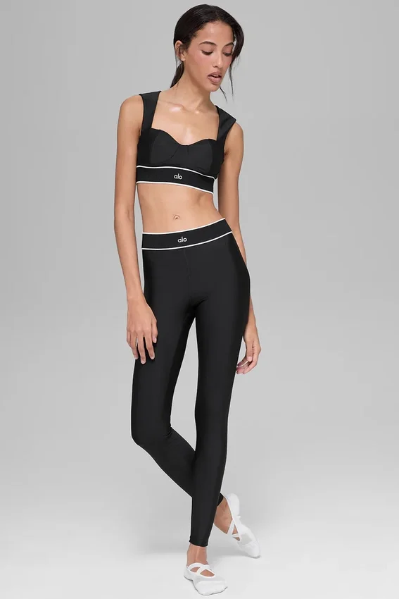 Airlift Alignment Bra - Black/White