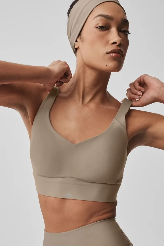 Airlift Endurance High-Impact Bra - Gravel