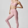 Airlift High-Waist 7/8 Fine Line Legging - Vintage Pink
