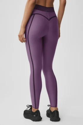 Airlift High-Waist 7/8 Line up Legging – Plum Kiss