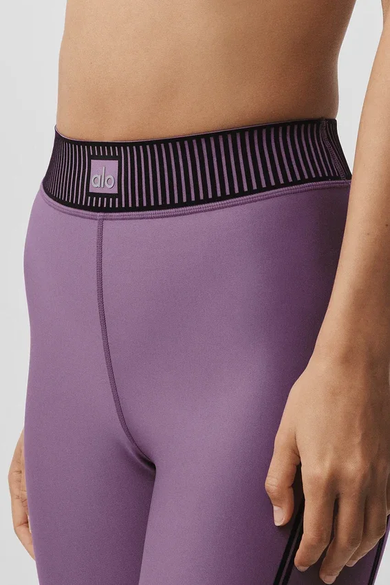 Airlift High-Waist 7/8 Line up Legging - Plum Kiss