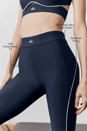 Airlift High-Waist 7/8 Speedwork Legging – Navy