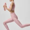 Airlift High-Waist Alignment Legging - Vintage Pink/White