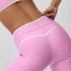 Airlift High Waist Charger 7/8 Legging - Candy Heart Pink/White