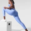 Airlift High Waist Charger 7/8 Legging - Crystal Clear Blue/White
