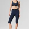 Airlift High-Waist Line up Capri - Navy