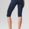 Airlift High-Waist Line up Capri - Navy