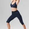 Airlift High-Waist Line up Capri - Navy