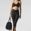 Airlift Mesh High-Waist Divine Capri - Black