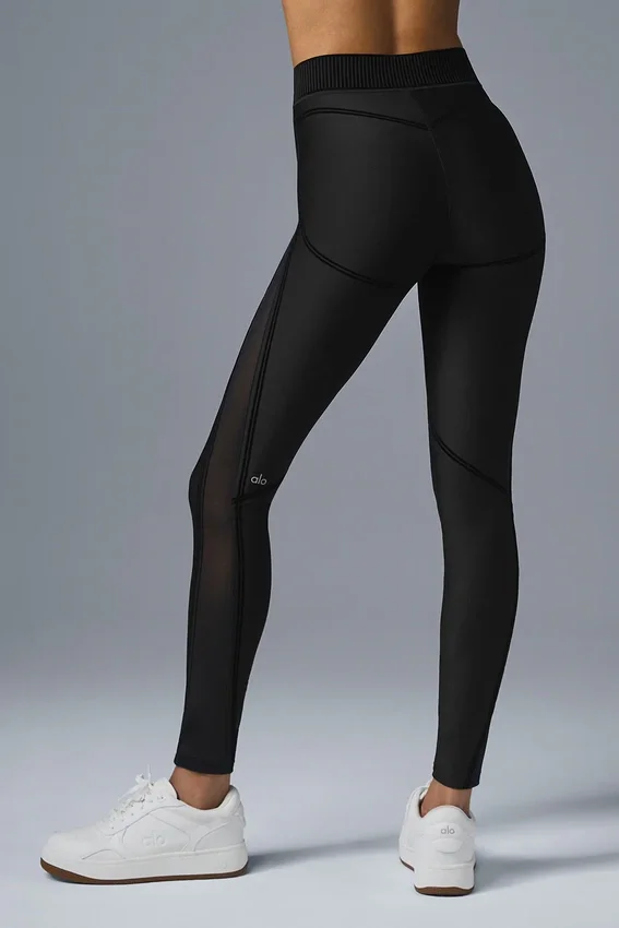 Airlift Mesh Line up High-Waist Legging - Black