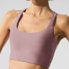 Airlift Sleek Bra Tank - Smoky Quartz