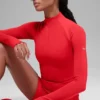 Airlift Winter Warm 1/4 Zip Long Sleeve - Bright Red