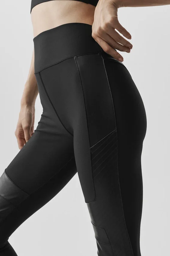 Airlift Winter Warm High-Waist Supermoto Legging - Black