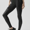 Airlift Winter Warm High-Waist Supermoto Legging - Black