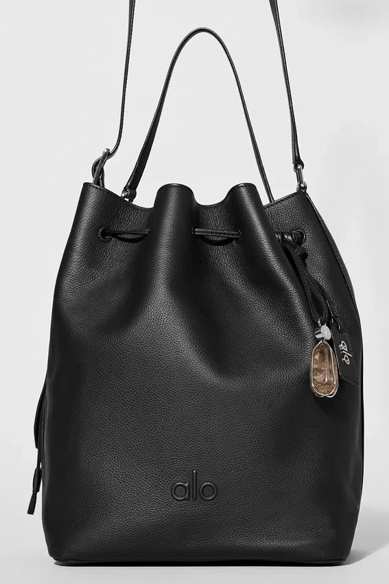 Alo Balance Bucket - Black Leather