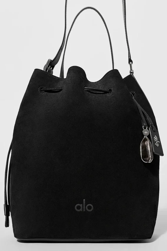 Alo Balance Bucket - Black Suede
