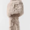 Alo Classico Faux Fur Sandal - Oat