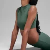 Alo Softsculpt Capped out Short Sleeve - Clover Green