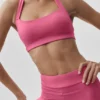 Alo Softsculpt Feel the Heat Halter Bra - Paradise Pink