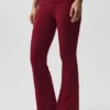 Alo Softsculpt Foldover Flare Legging - Summer Romance Red