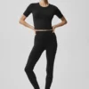 Alo Softsculpt High-Waist 7/8 Legging - Black