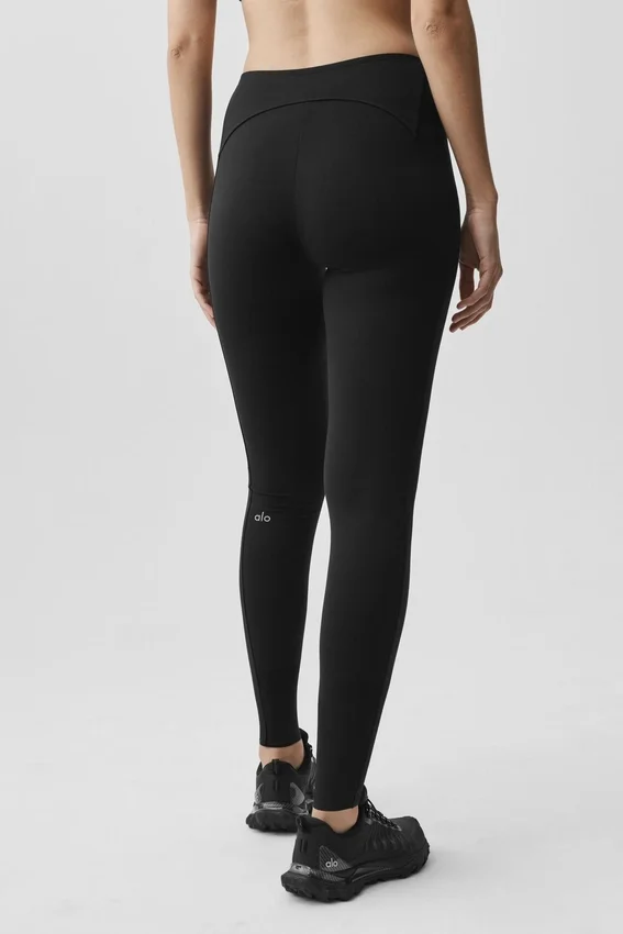 Alo Softsculpt High-Waist 7/8 Superset Legging - Black