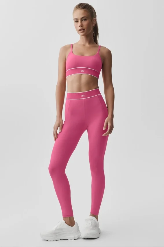 Alo Softsculpt Amp It up Bra - Paradise Pink