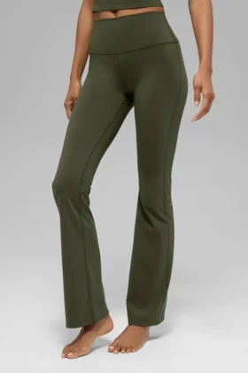 Alo Softsculpt High-Waist Bootcut Legging – Green Olive