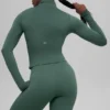 Alo Softsculpt Precision 1/4 Zip Long Sleeve - Clover Green