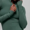 Alo Softsculpt Precision 1/4 Zip Long Sleeve - Clover Green