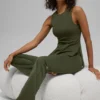 Alo Softsculpt Precision Full Length Bra Tank - Green Olive