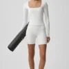 Alo Softsculpt Precision Long Sleeve - White