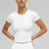 Alo Softsculpt Precision Short Sleeve Top - White