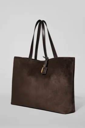 Alo Tranquility Tote – Espresso Suede