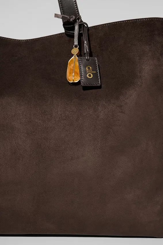 Alo Tranquility Tote - Espresso Suede