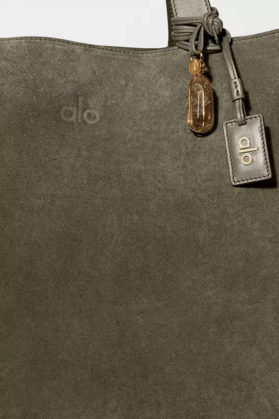 Alo Tranquility Tote - Olive Tree Suede