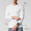 Alo Vapor Crewneck Long Sleeve - White
