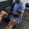Alo Vapor Crewneck Short Sleeve - Provence Blue