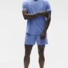 Alo Vapor Crewneck Short Sleeve - Provence Blue