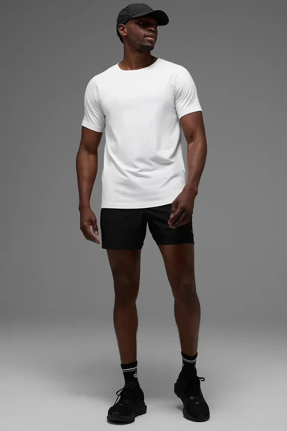 Alo Vapor Crewneck Short Sleeve - White