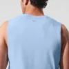 Alo Vapor Muscle Tank - Seashell Blue