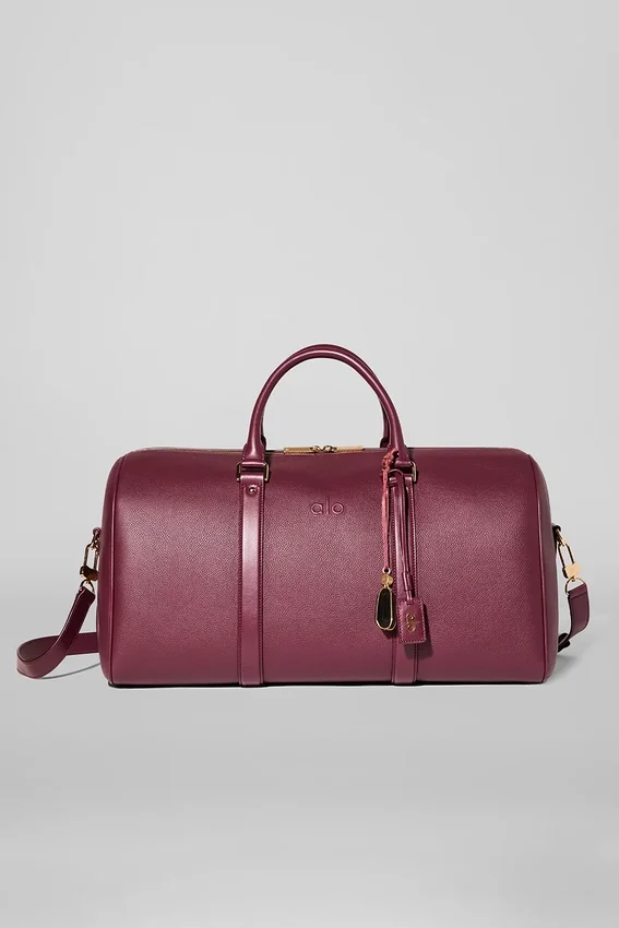 Alo Voyage Duffle - Bordeaux Leather