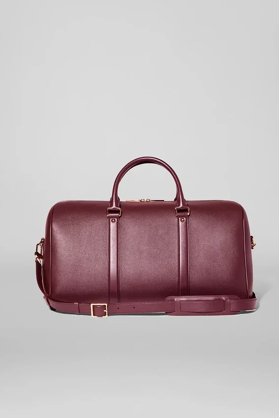 Alo Voyage Duffle - Bordeaux Leather